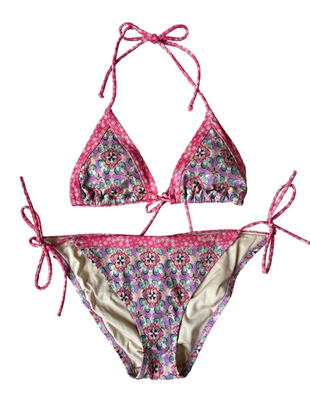 Victoria's Secret Pink Multicolor Floral Bikini
